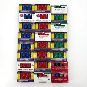 Lot of 96 C9 Vintage Replacement Bulbs 7W 120V
Mixed Brands Many NIP Untested